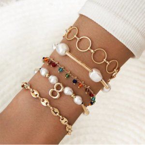 Bohemian 5pcs Bracelets & Bangles Set Vintage